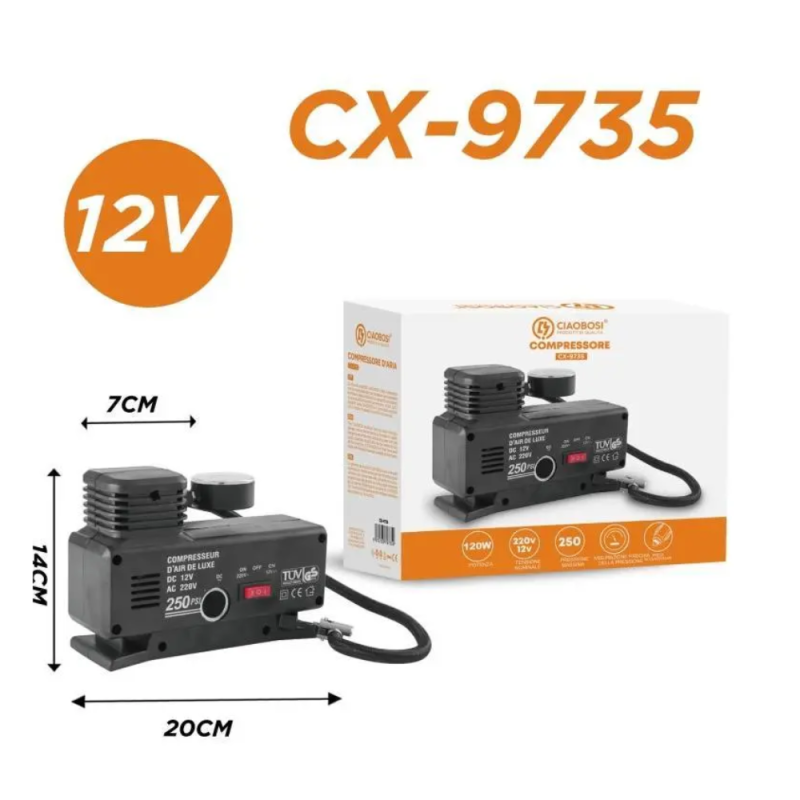 Compresseur d'Air Portable 120W CIAOBOSI CX-9735 — Accessoire · Smarty Paris 18e